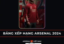 Bảng xếp hạng Arsenal Việt Nam