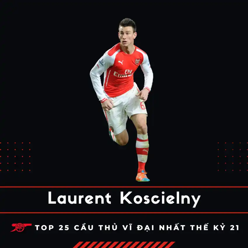 Laurent Koscielny - Top 25 cầu thủ vĩ đại nhất của Arsenal thế kỷ 21